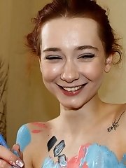 8 pictures - "Kristina Proxy Body As Paint Brush"